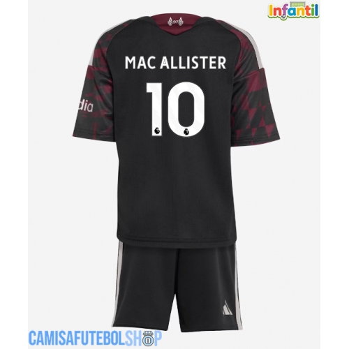 Camisa de time de futebol Liverpool Alexis Mac Allister #10 Replicas 3º Equipamento Infantil 2026-27 Manga Curta (+ Calças curtas)